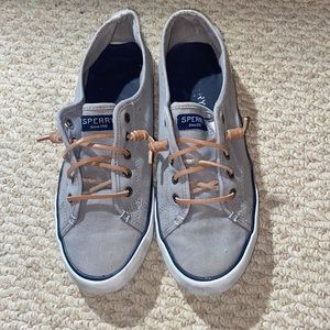 SPERRY Gray Canvas Shoes